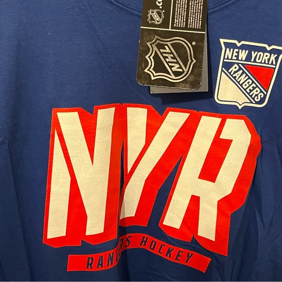 NWT Men's New York Rangers Tricode Logo L/S T-shirt (L) - Picture 2 of 2